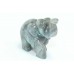 Handmade Natural gemstone Grey Labradolite Elephant Figure Home Decorative 196 G